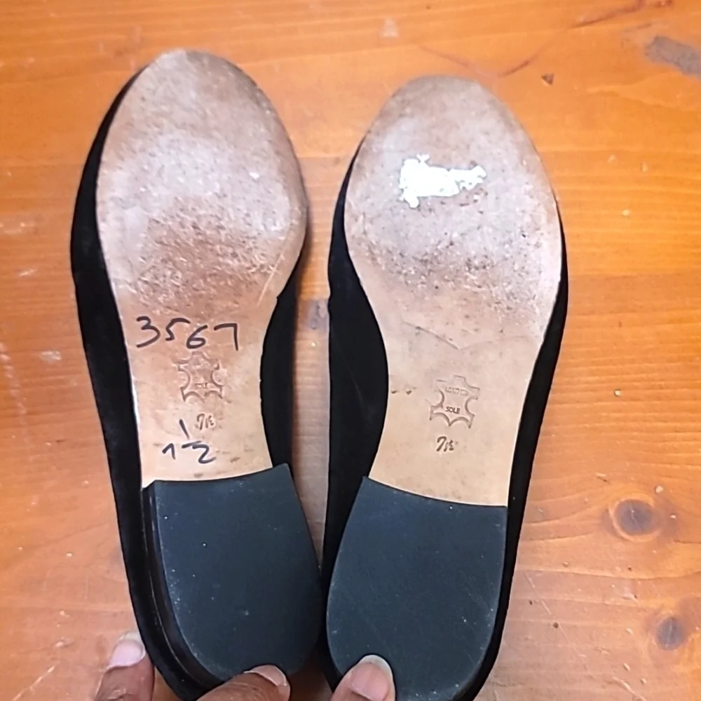 Sam Edelman Alvin Loafers Womens 7.5 Black Velvet Smoking Slipper Flat Shoes - Picture 7 of 16